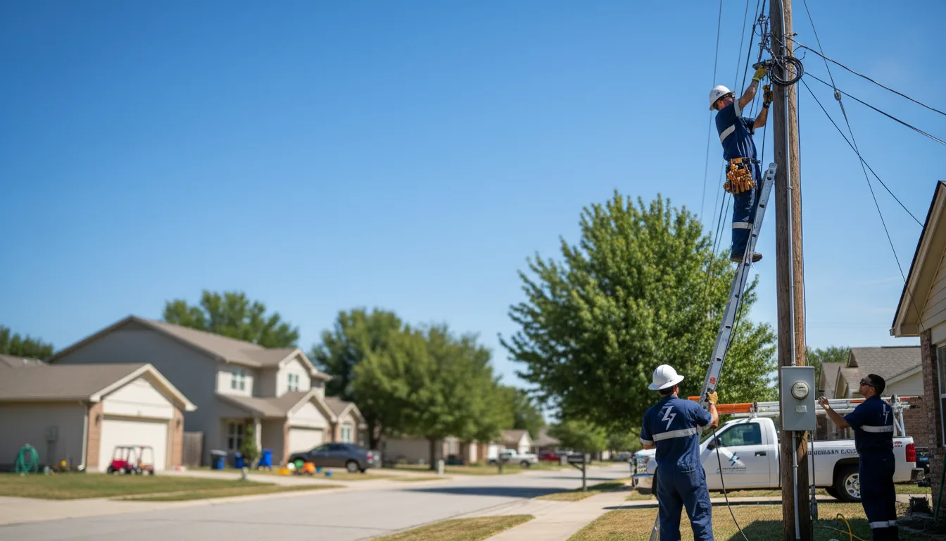 Residential electrician providing installation services in Plainfield, OH